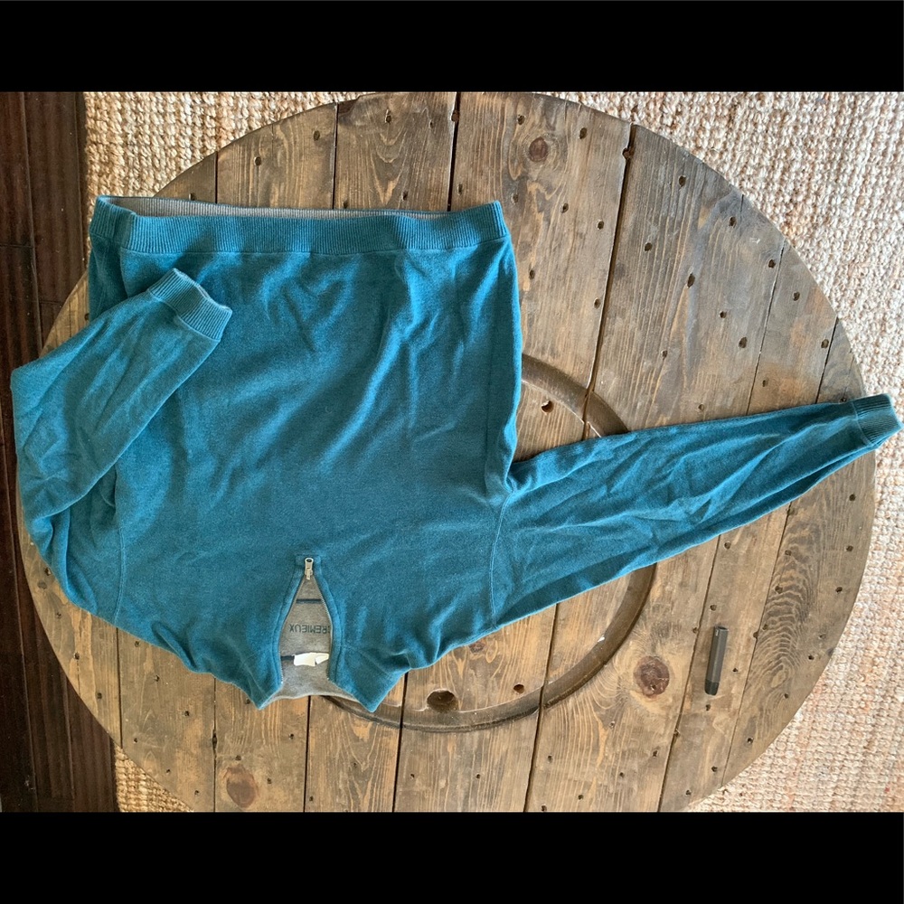 Cremieux 1/4 zip reversible sweater